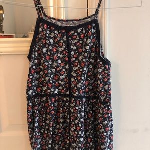 floral flowy tank top